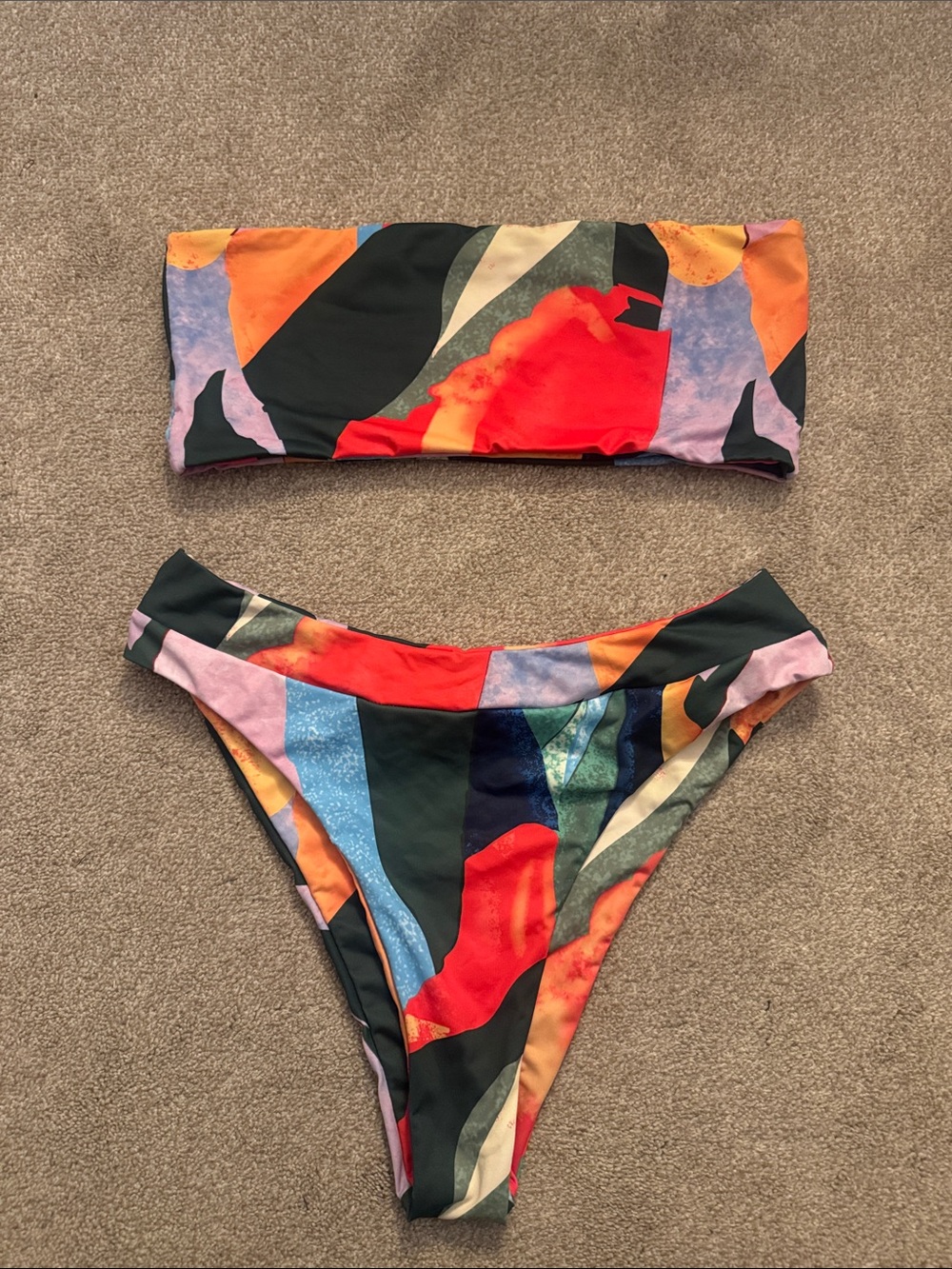 Amazon Women Swim Bikini Set - Red, Black, Blue, Orange, Purple